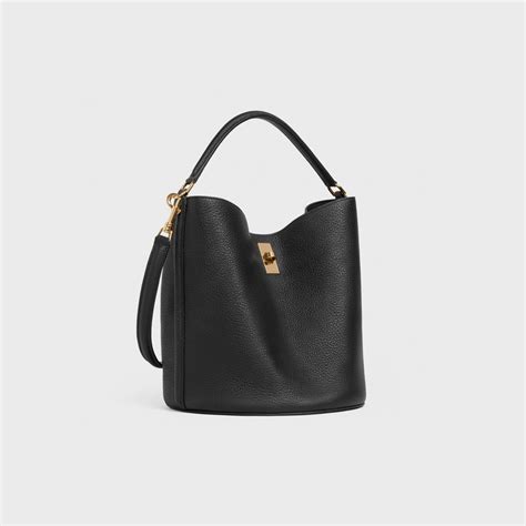 celine pebbled luggage|BUCKET 16 BAG IN SUPPLE GRAINED CALFSKIN .